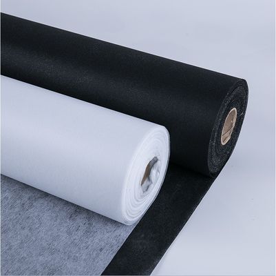 Matériaux de couture Tissu interlining non tissé de polyester fusible avec revêtement LDPE