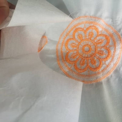 Polyester/coton non tissé Broderie fusible à l'arrière-plan Entreposage non tissé pour vêtement