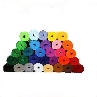 Largeur de 15 à 150 cm Rouleau de tissu non tissé sur commande dans n'importe quelle couleur selon les exigences du client