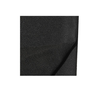 Tissus noirs 100% polyester tricot tricot tricotés à l'aide d'un dispositif de fusion