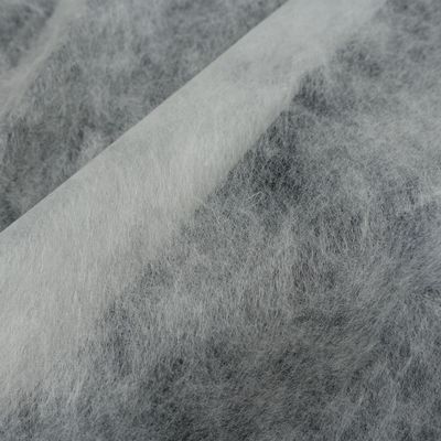 Tissu satiné soluble dans l'eau chaude, non tissé, pour une largeur de 100 à 152 cm