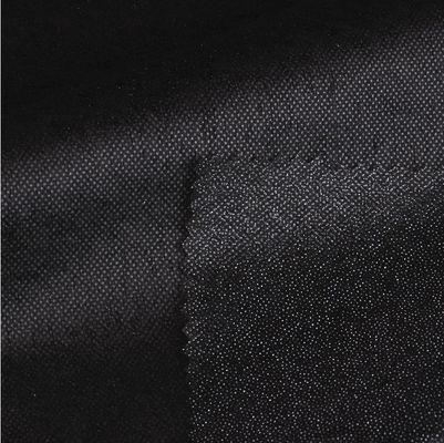 Gaoxin PA/PES Non tissé Fusion Interlining pour les vêtements Double Dot Noir largeur 90-200cm