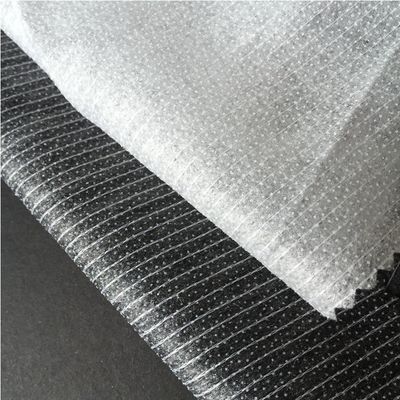 Tissu satiné double point de couture de liaison interfaçant une doublure fusible pour accessoire de vêtement