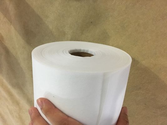 112 cm largeur de broderie Tissu de soutien entrelacement adhésif satiné