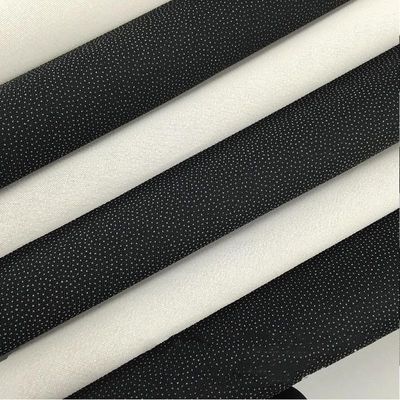 Interlining de satin non tissé pour envelopper tricoté à l'intérieur blanc noir gris