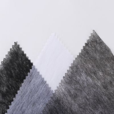 Interlining de satin non tissé pour envelopper tricoté à l'intérieur blanc noir gris
